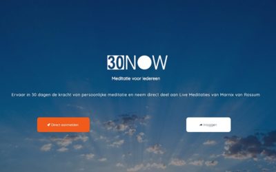 Persoonlijk (online) meditatie platform 30NOW